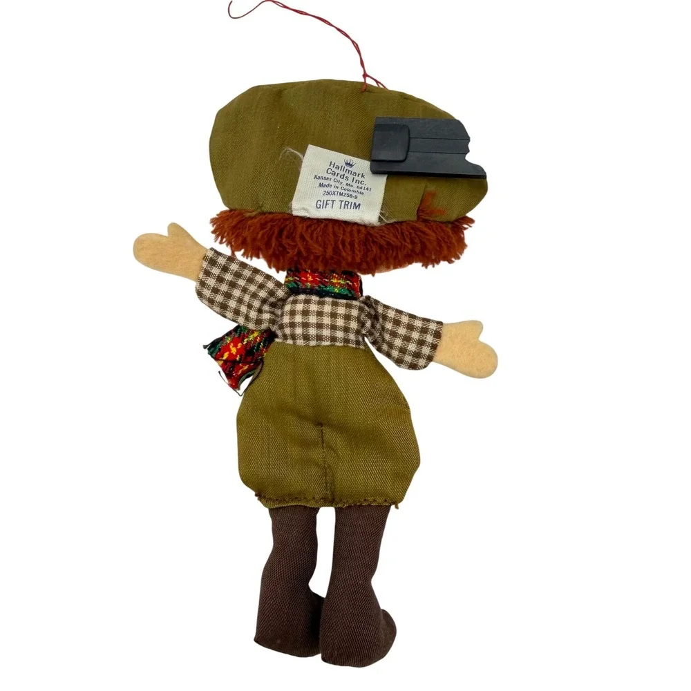 Vtg 1970s Raggedy Ann Burlap Pioneer‎ Newsboy Christmas Ornaments Swedish Lot 6
